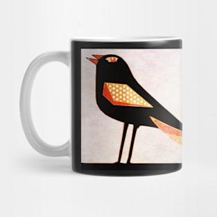 Simple Modern Pop Art Blackbird Mug